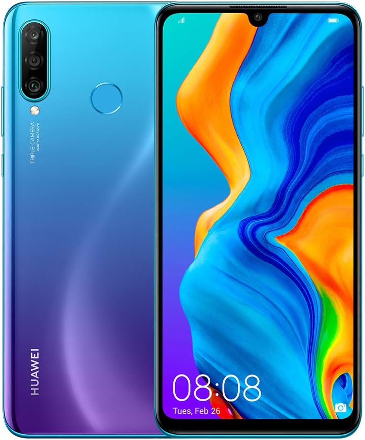 huawei 华为 p30 lite 新版 256gb 手机,蓝色/紫色,孔雀蓝,android 9.